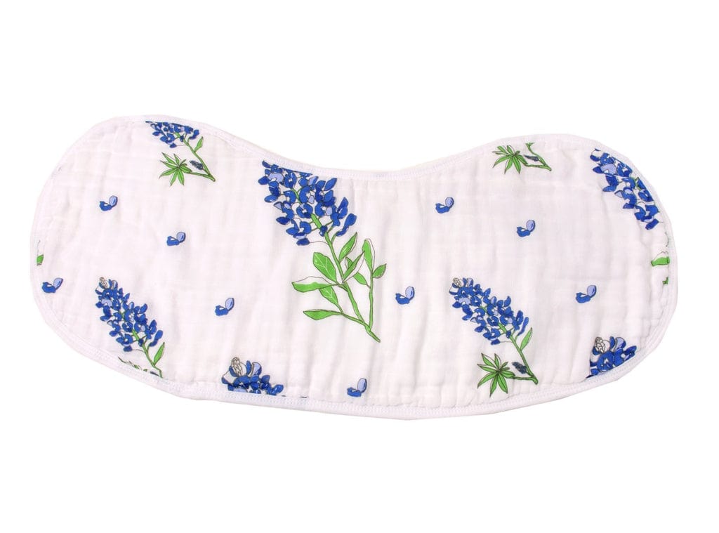 LHT - Little Hometown Little Hometown Blue Bonnets 2-in-1 Burp Cloth and Bib - Little Miss Muffin Children & Home