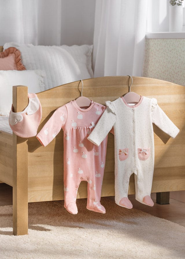 MAY - Mayoral Usa Inc Mayoral 2 Pack Romper & Bib Set - Little Miss Muffin Children & Home