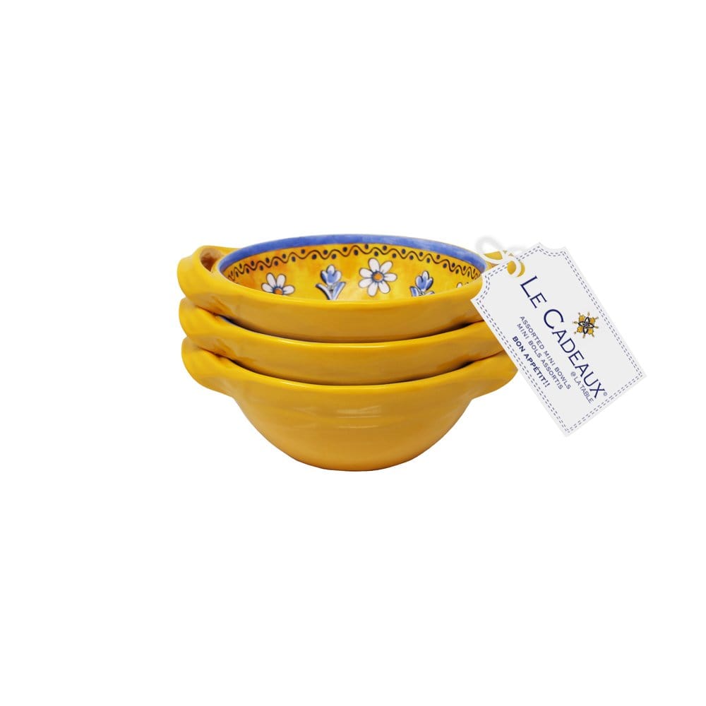 Le Cadeaux Le Cadeaux Mini Handled Bowls (Set of 3) - Little Miss Muffin Children & Home