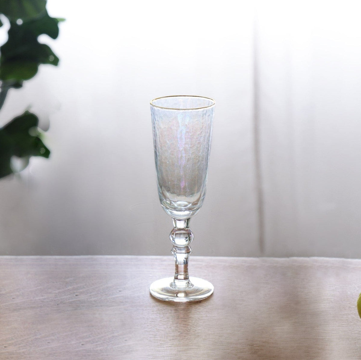 Beatriz Ball Beatriz Ball Mother of Pearl Gold Rim Champagne Flute Set of 4 - Little Miss Muffin Children & Home