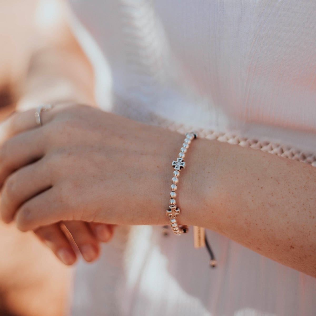 My Saint My Hero My Saint My Hero Faith Over Everything Beaded Bracelet - Little Miss Muffin Children & Home