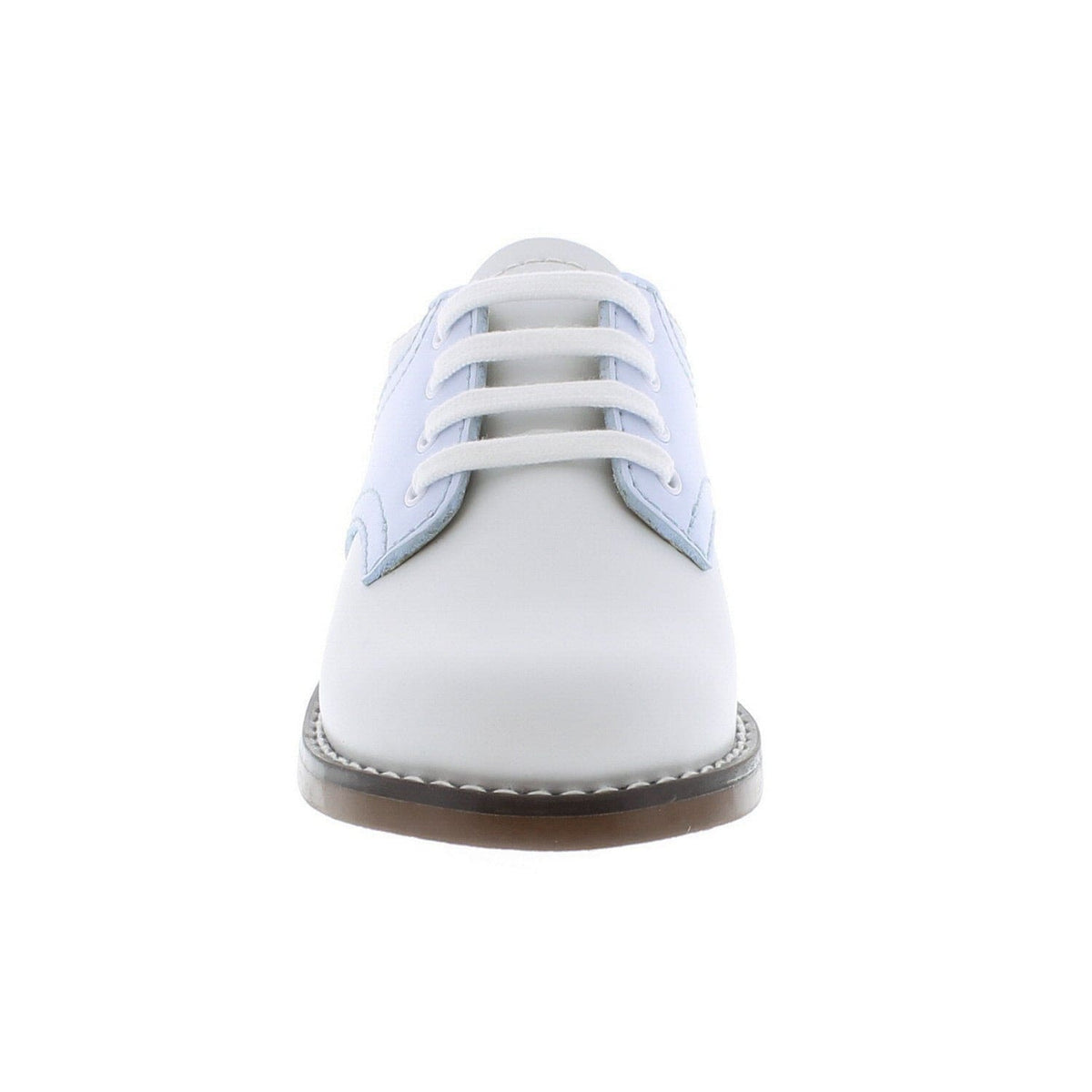 Badorf Shoe Footmates White and Light Blue Cheer Oxford - Little Miss Muffin Children & Home