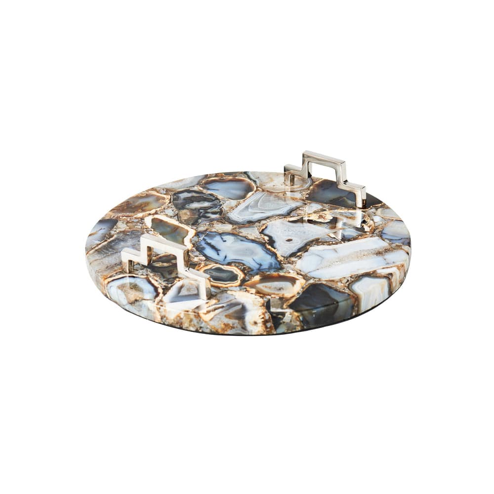 ABI - Abigail's Home Decor Abigail's Round Multicolor Agate Tray - Little Miss Muffin Children & Home