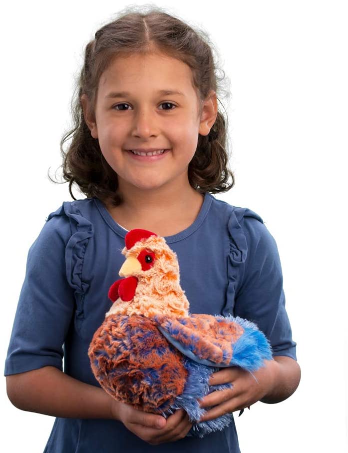 Douglas Toys Douglas Toys Henrietta Hen Blue Orange - Little Miss Muffin Children & Home