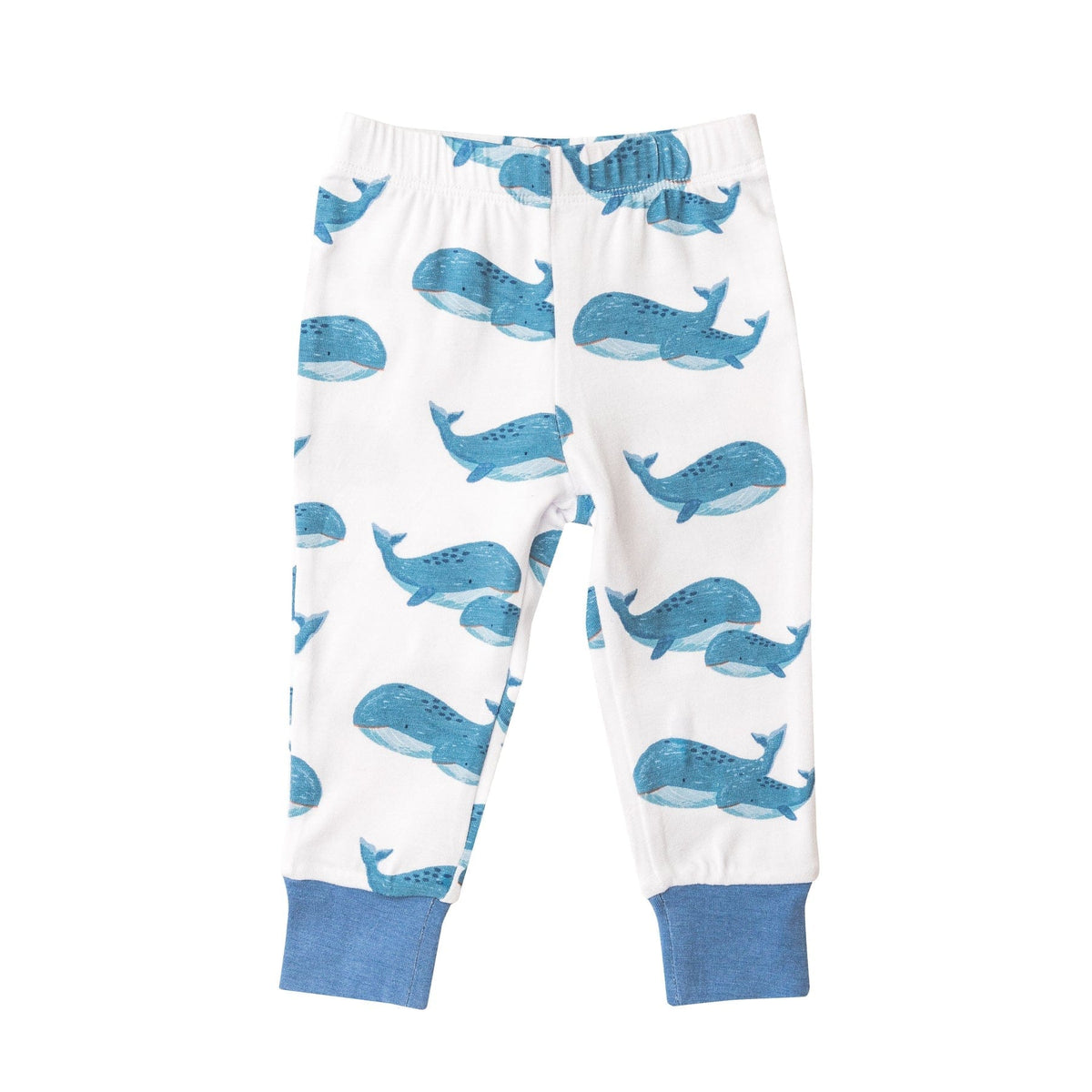 Angel Dear Angel Dear Blue Whales Blue Short Sleeve PJ Set - Little Miss Muffin Children & Home
