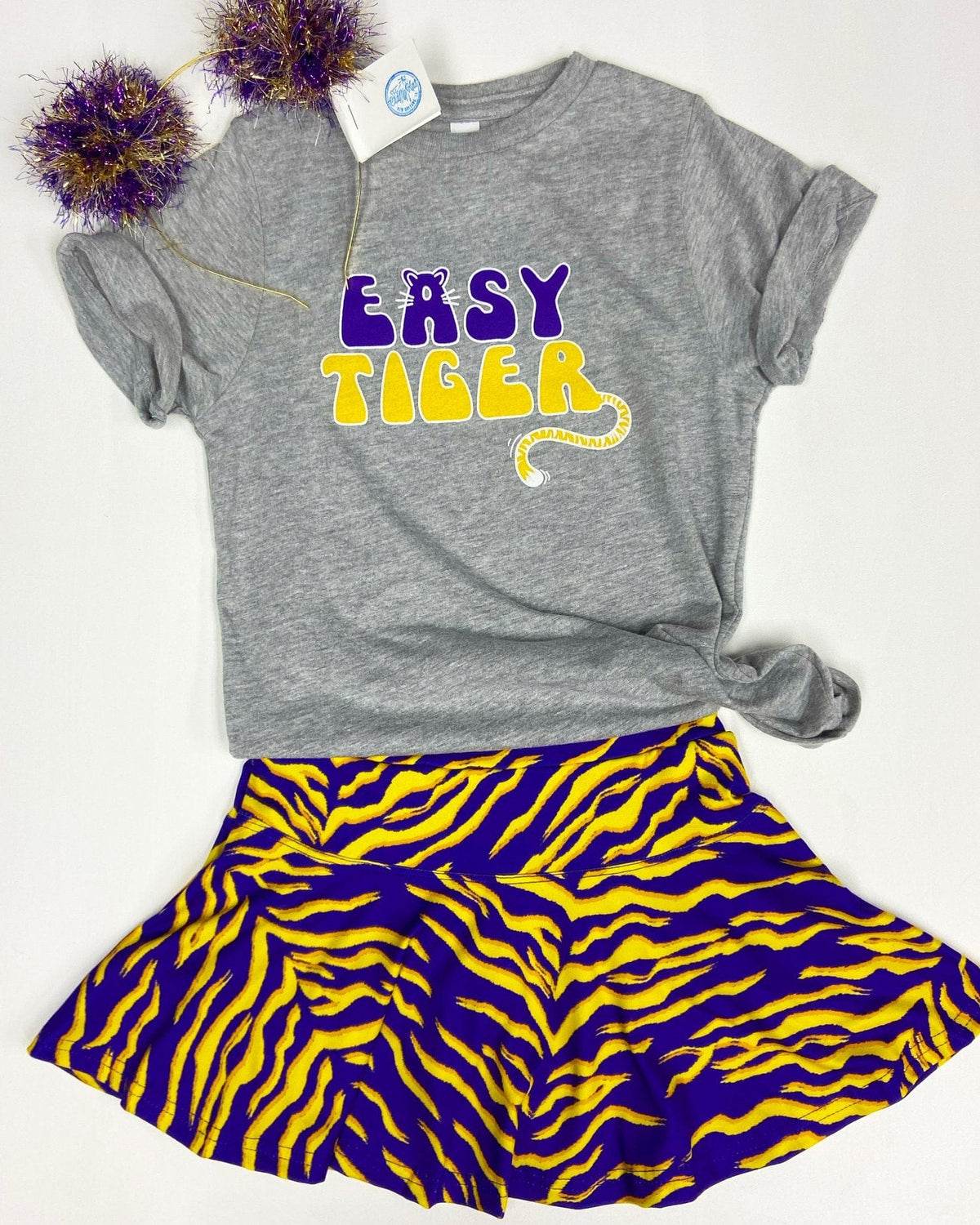 BTB - Bon Temps Boutique Bon Temps Boutique Tiger Stripe Sophia Skort - Little Miss Muffin Children & Home