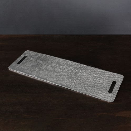 Beatriz Ball Beatriz Ball Sierra Modern Ripples Large Gunmetal Charcuterie Tray with Handles - Little Miss Muffin Children & Home