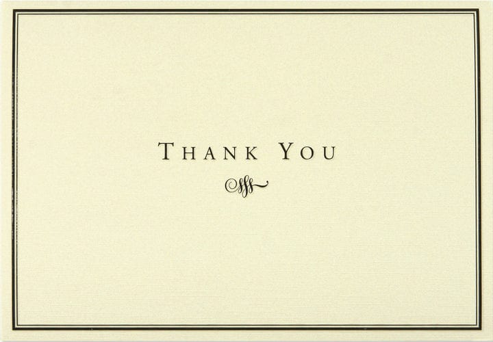 Peter Pauper Press Peter Pauper Press Black & Cream Thank You Notes - Little Miss Muffin Children & Home