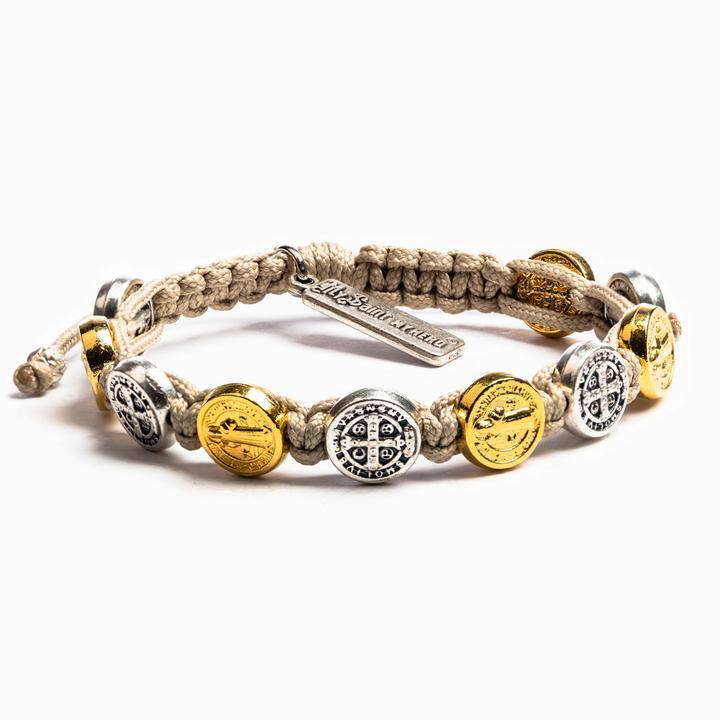 My Saint My Hero - My Saint My Hero Benedictine Blessing Bracelet with Mixed Medals - Little Miss Muffin Children & Home