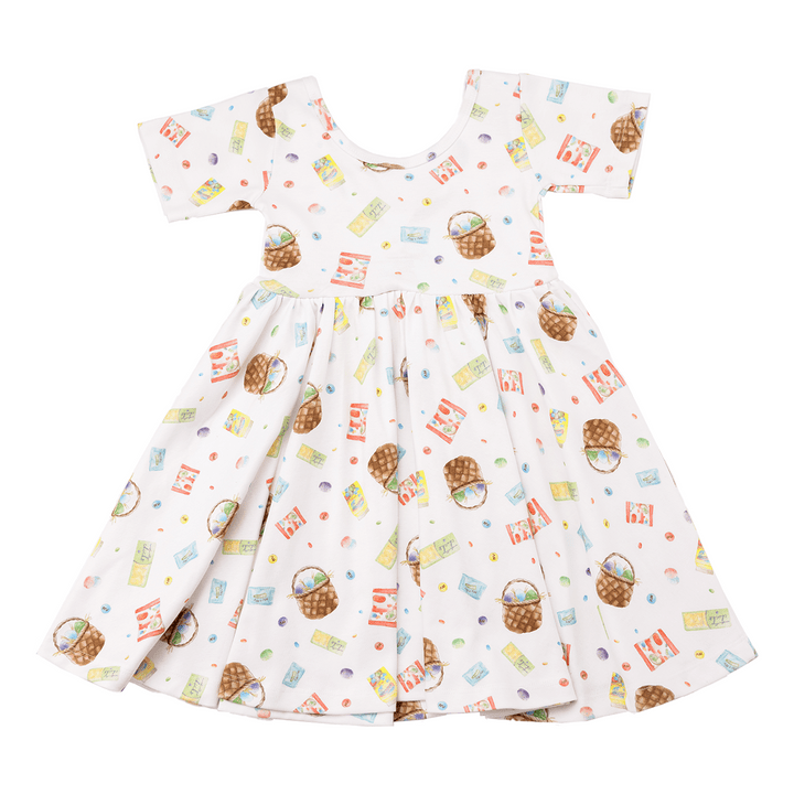 Nola Tawk Nola Tawk You Are Eggs-tra Special Twirl Dress - Little Miss Muffin Children & Home