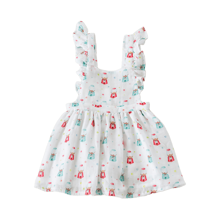 Nola Tawk Nola Tawk You Are Gum-Believable Organic Muslin Dress - Little Miss Muffin Children & Home
