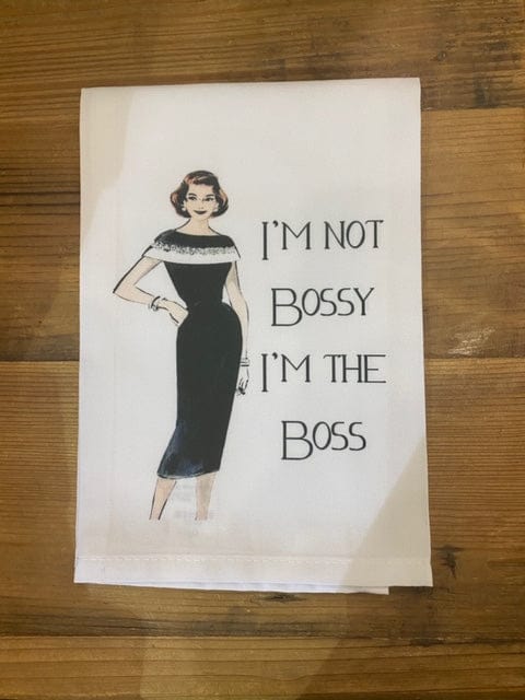 Sassy Talkin - Sassy Talkin "I'm Not Bossy" Dish Towel - Little Miss Muffin Children & Home