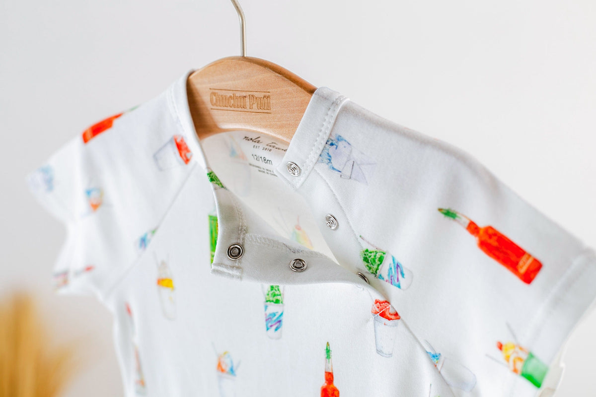 Nola Tawk Nola Tawk Sugar, Ice & Everything Nice Organic Cotton Onesie - Little Miss Muffin Children & Home
