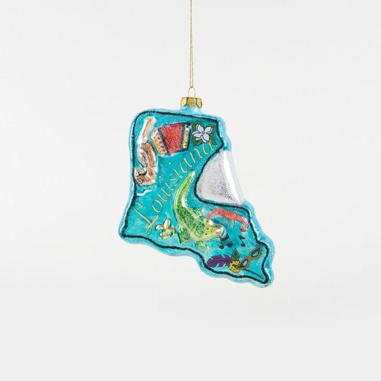 180 - 180 Degrees 180 Degrees Glass Louisiana Ornament - Little Miss Muffin Children & Home
