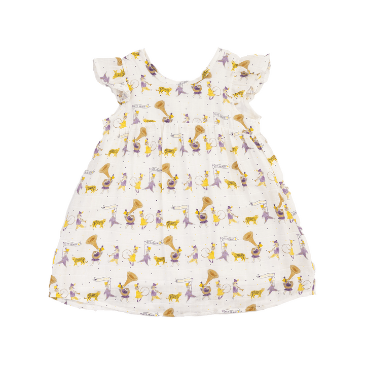 Nola Tawk Nola Tawk Tigers Marching In Muslin Dress - Little Miss Muffin Children & Home