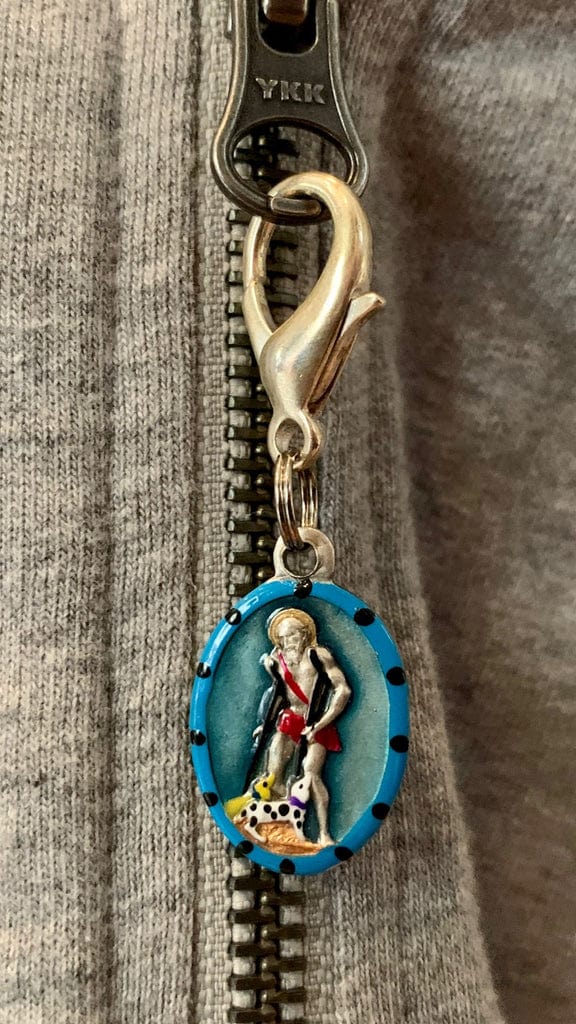 Saints For Sinners Saints For Sinners Saint Lazarus Hand Painted Medal - Little Miss Muffin Children & Home