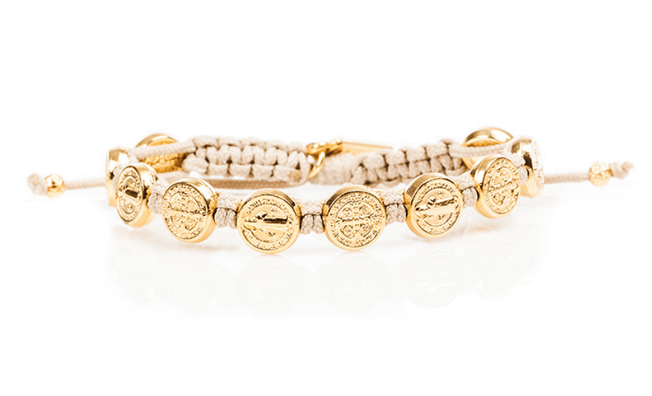 My Saint My Hero - My Saint My Hero Benedictine Blessing Bracelet with Gold Medals - Little Miss Muffin Children & Home