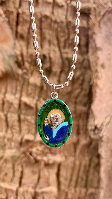 Saints For Sinners Saints For Sinners Padre Pio Hand Painted Medal - Little Miss Muffin Children & Home