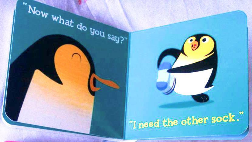Fitzroy-Couglan - Hello Genius Penguin Says "Please" board book - Little Miss Muffin Children & Home