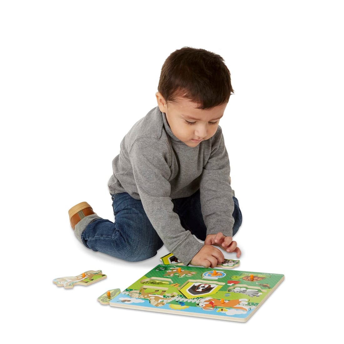 Melissa & Doug Melissa & Doug Pets Peg Puzzle - Little Miss Muffin Children & Home