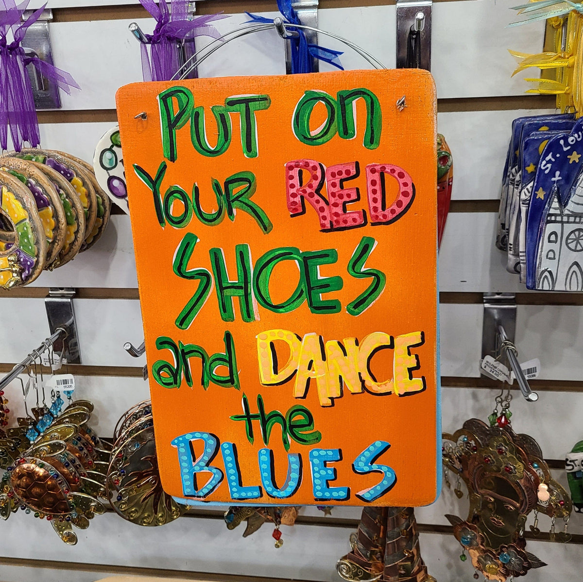 Toodle Lou Designs Toodle Lou Designs Red Shoes Dance the Blues - Little Miss Muffin Children & Home