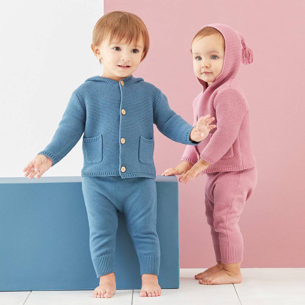 Elegant Baby - Elegant Baby Hooded Tassel Knit Baby Sweater & Knit Pants Set - Little Miss Muffin Children & Home