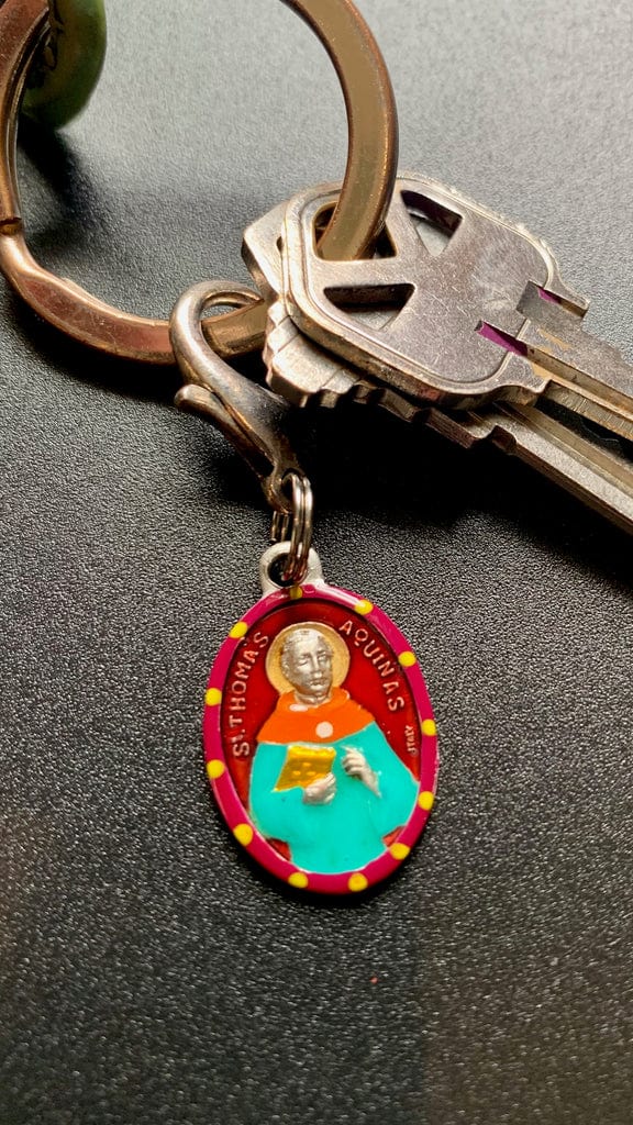 SAINTS FOR SINNERS Saints for Sinners St Thomas Of Aquinas Hand Painted Medal - Little Miss Muffin Children & Home