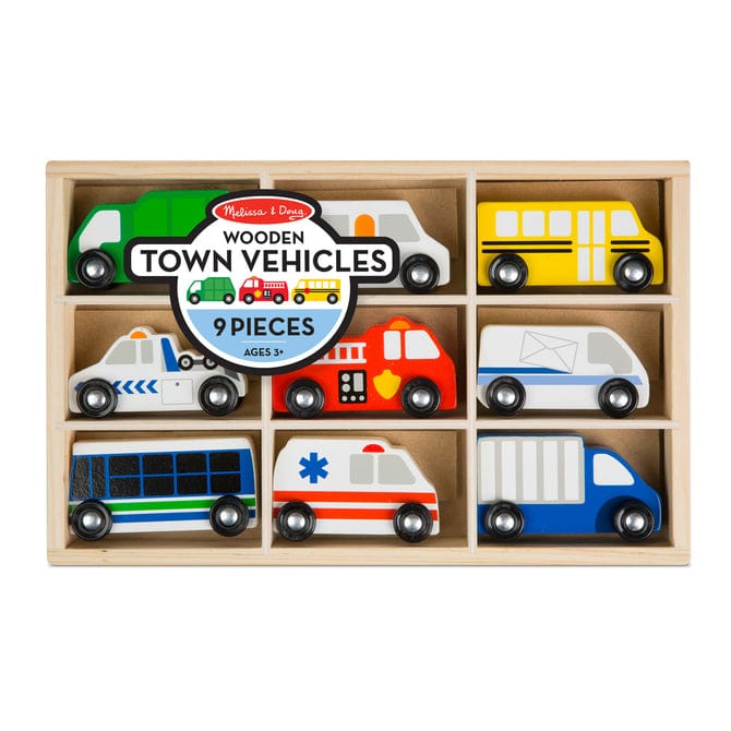 Melissa & Doug Melissa & Doug Wooden Town Vehicle Set - Little Miss Muffin Children & Home