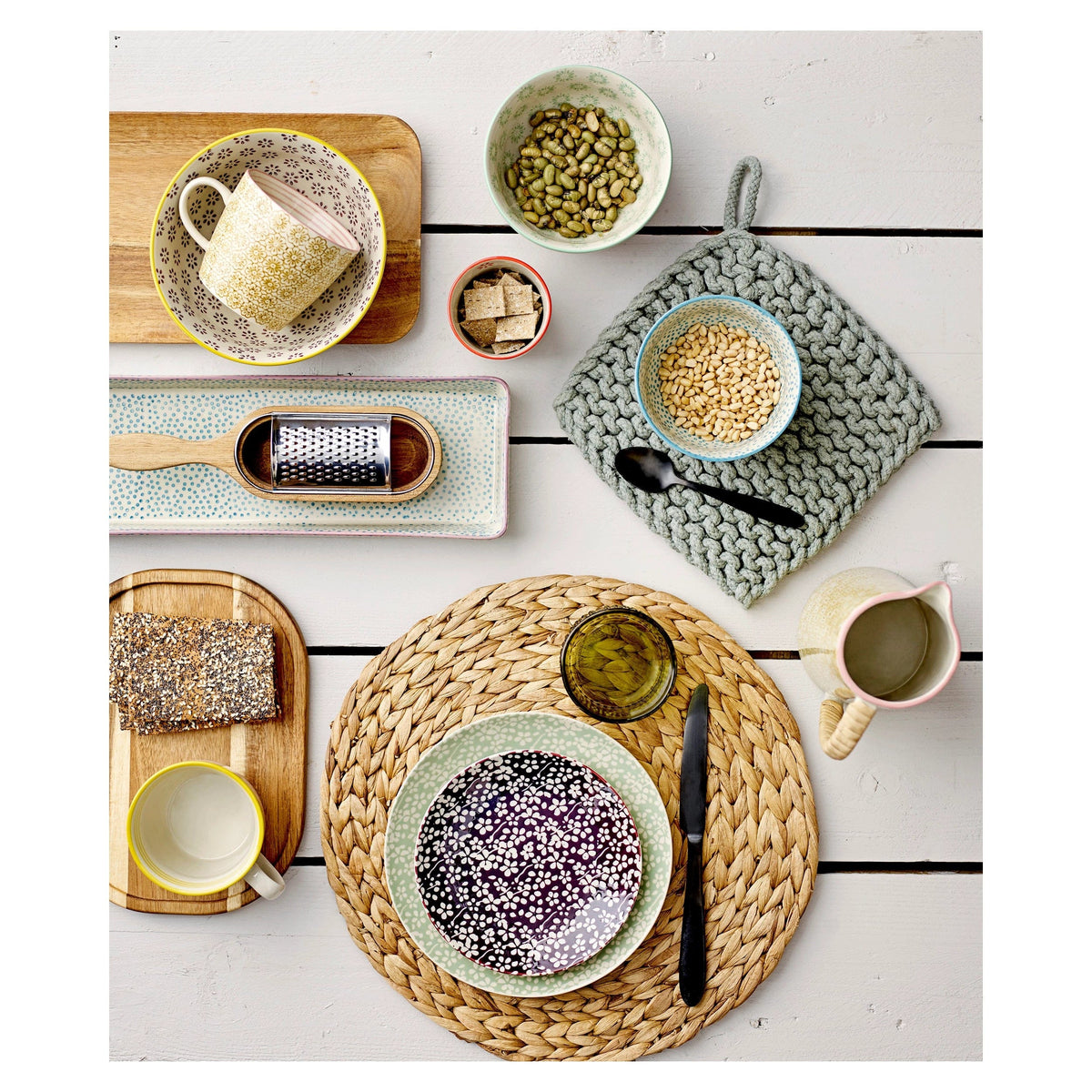 Bloomingville Bloomingville Acacia Wood & Stainless Steel Grater - Little Miss Muffin Children & Home