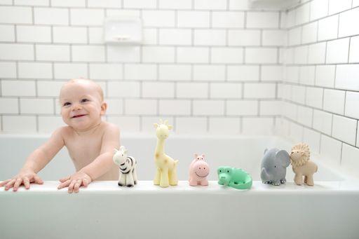 Tikiri Toys Tikiri Toys Crocodile Organic Rubber Rattle Teether & Bath Toy - Little Miss Muffin Children & Home