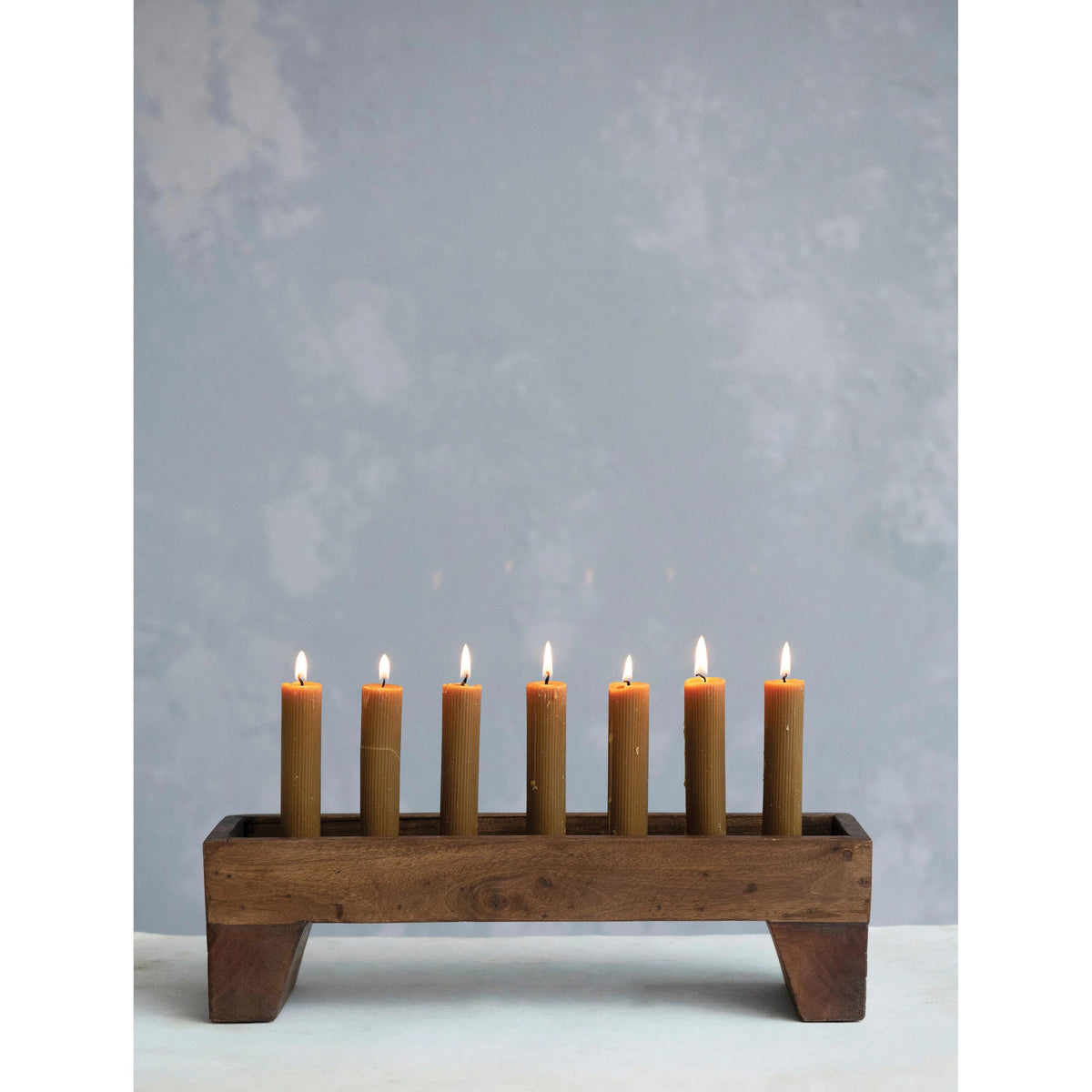 CCO - Creative Co-op Creative Co-op Reclaimed Wood Metal Taper Holder - Little Miss Muffin Children & Home