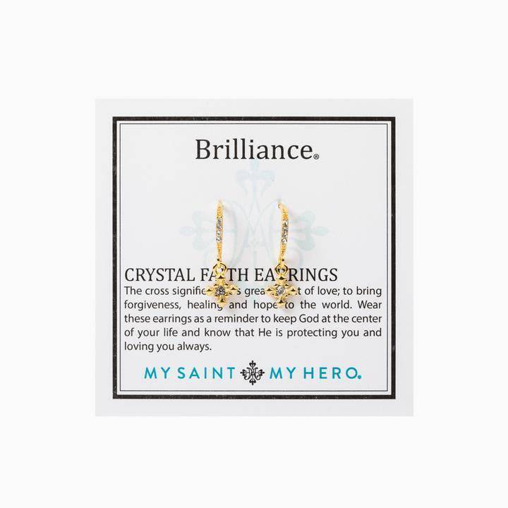 My Saint My Hero - My Saint My Hero Brilliance Crystal Faith Earrings - Little Miss Muffin Children & Home