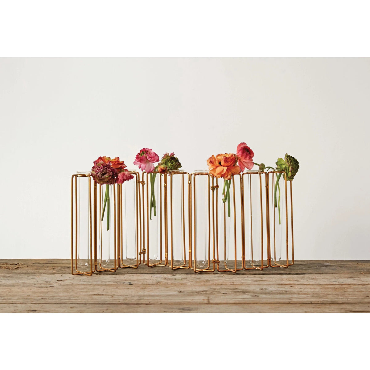 Creative Co-op Creative Co-op Metal & Glass Test Tube Jointed Vase - Little Miss Muffin Children & Home