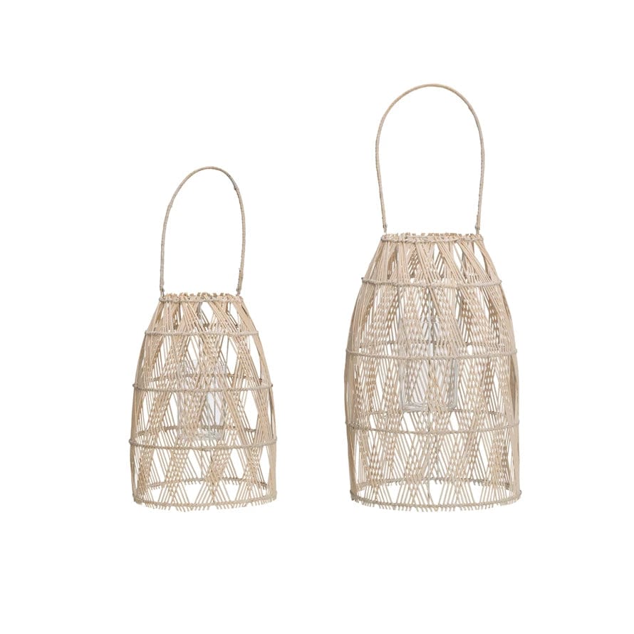 Creative Co-op Creative Co-op Bamboo Lanterns Set of 2 - Little Miss Muffin Children & Home