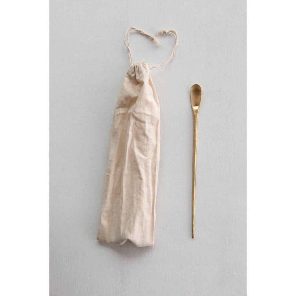 Creative Co-Op Creative Co-op Brass Cocktail Spoon - Little Miss Muffin Children & Home