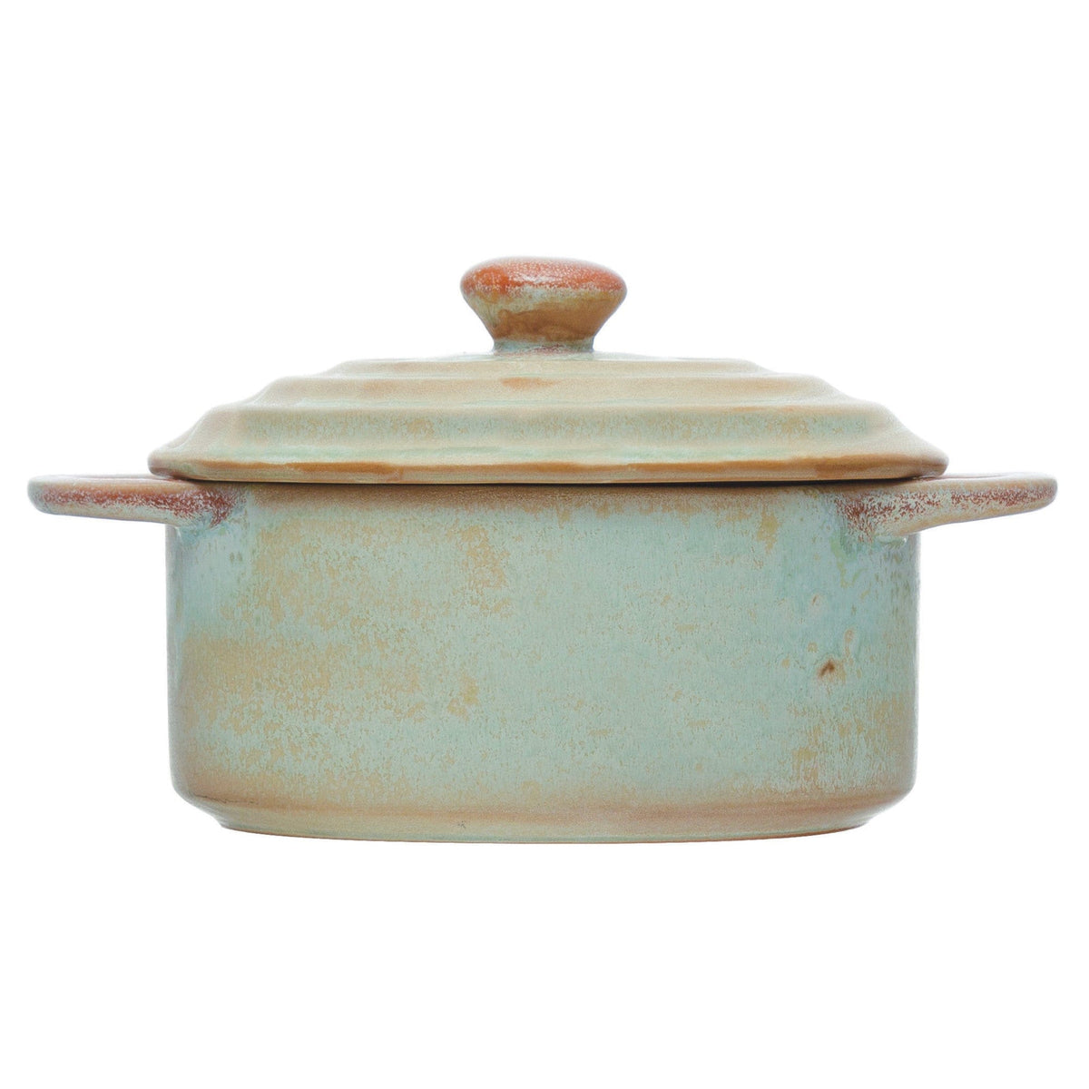 Creative Co-op Creative Co-op Stoneware Mini Baker with Glaze - Little Miss Muffin Children & Home