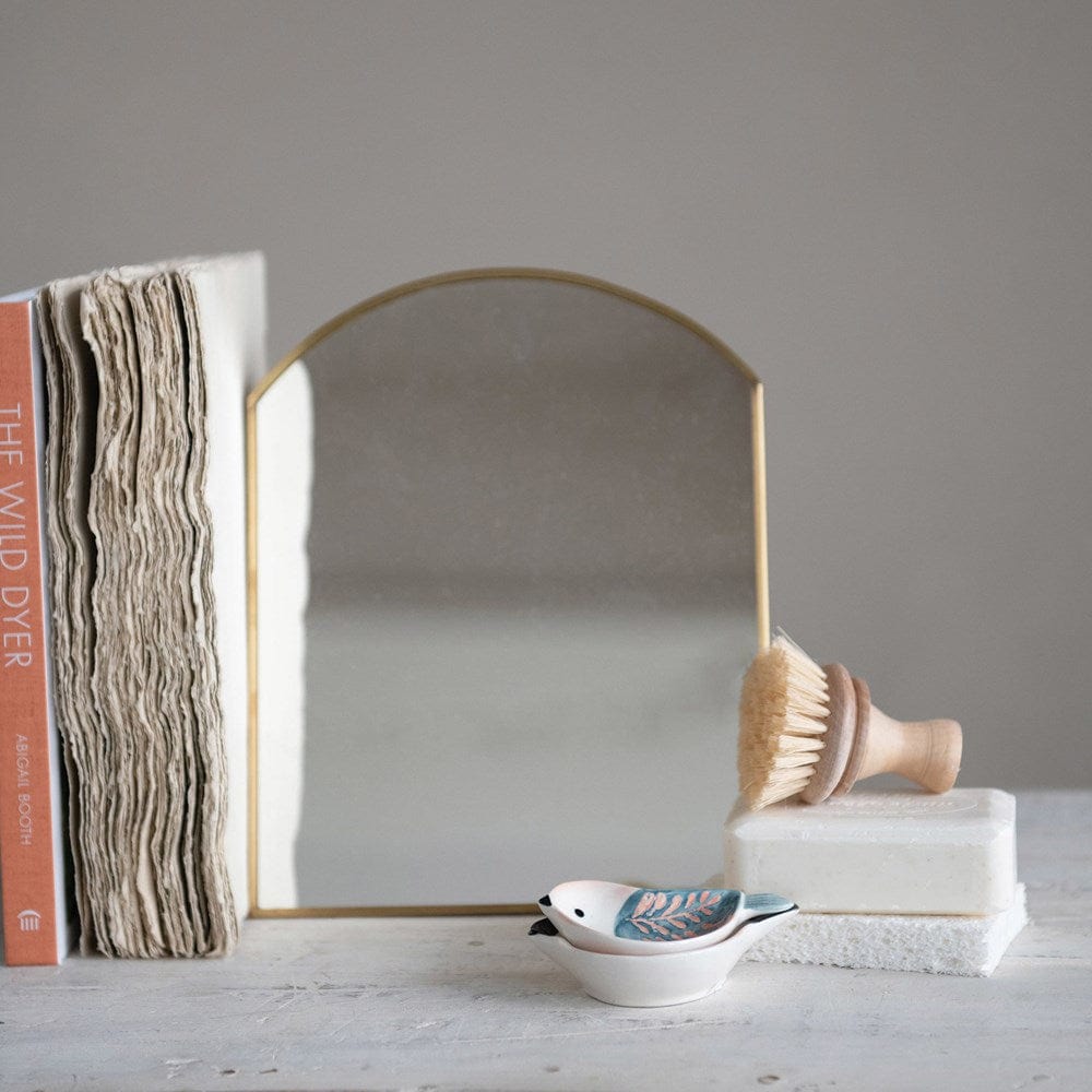 Creative Co-Op Creative Co-op Brass Framed Standing Mirror - Little Miss Muffin Children & Home