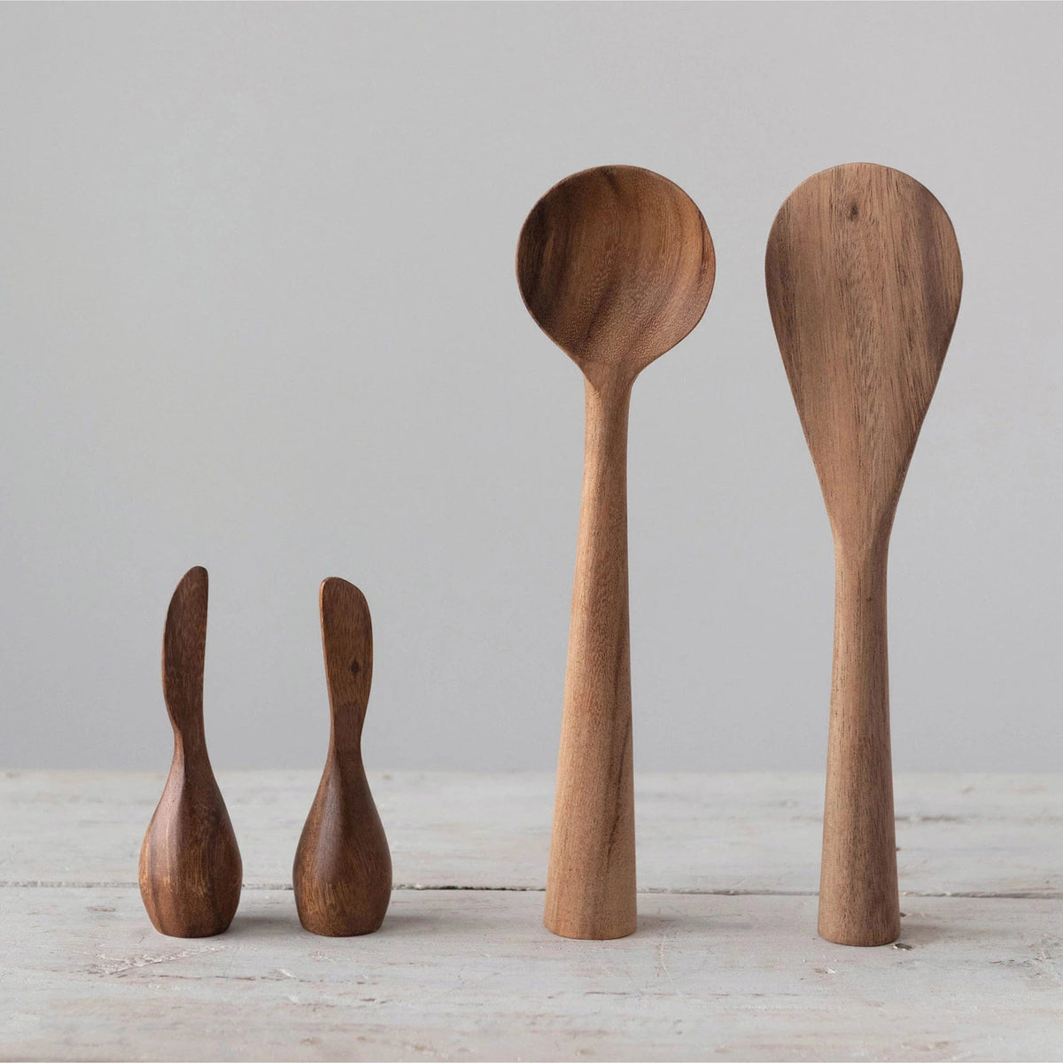 Creative Co-Op Creative Co-op Acacia Wood Standing Canape Knife - Little Miss Muffin Children & Home