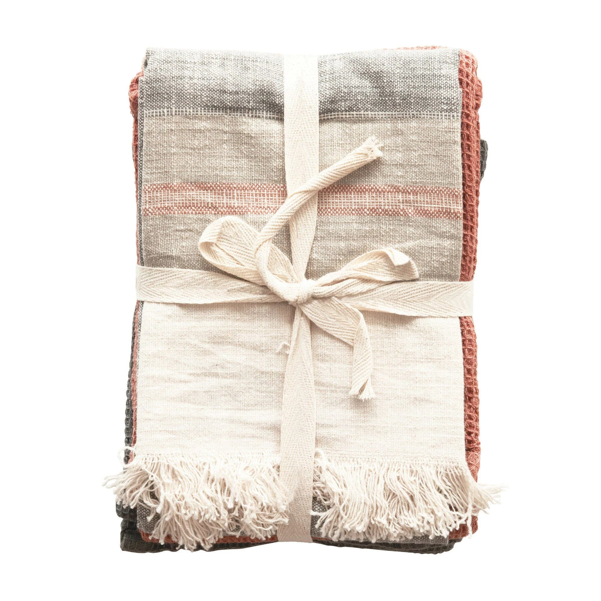 Creative Co-op Creative Co-op Cotton Tea Towels Set of 3 - Little Miss Muffin Children & Home