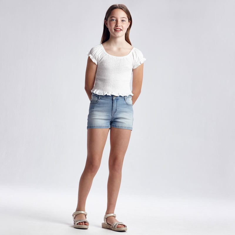 Mayoral Mayoral Girl's Ecofriends Denim Shorts - Little Miss Muffin Children & Home