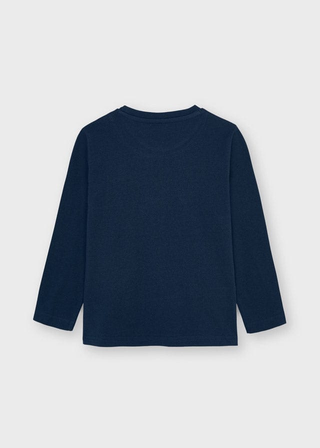 Mayoral Mayoral Ecofriends Long Sleeve Indigo Space Tee - Little Miss Muffin Children & Home