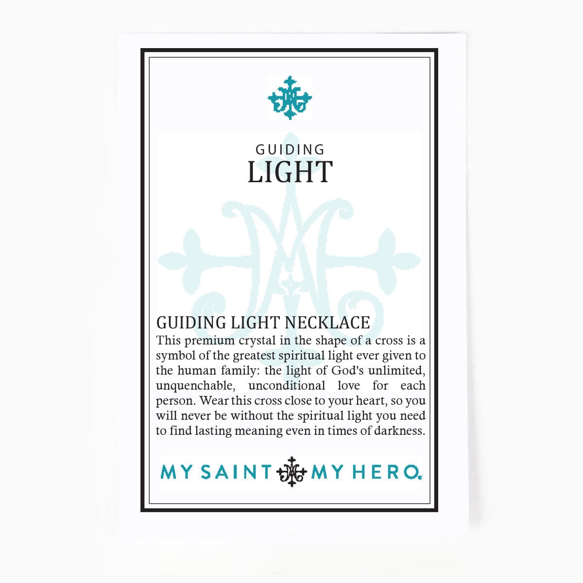 My Saint My Hero My Saint My Hero Guiding Light Crystal Cross Necklace - Little Miss Muffin Children & Home