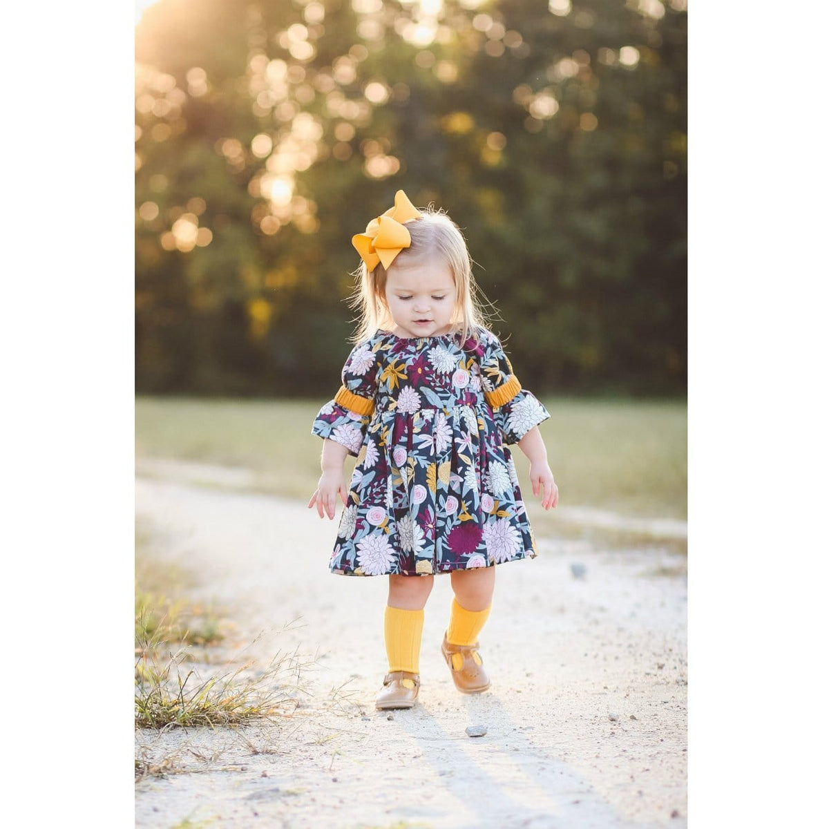 L'amour L'amour Baby Dottie Scalloped T-Strap Metallic Mary Jane - Little Miss Muffin Children & Home