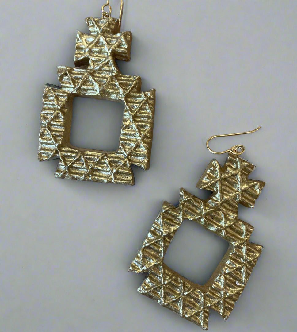 Carol Cassisa Carol Cassisa Diamant Et Croix Earrings - Little Miss Muffin Children & Home