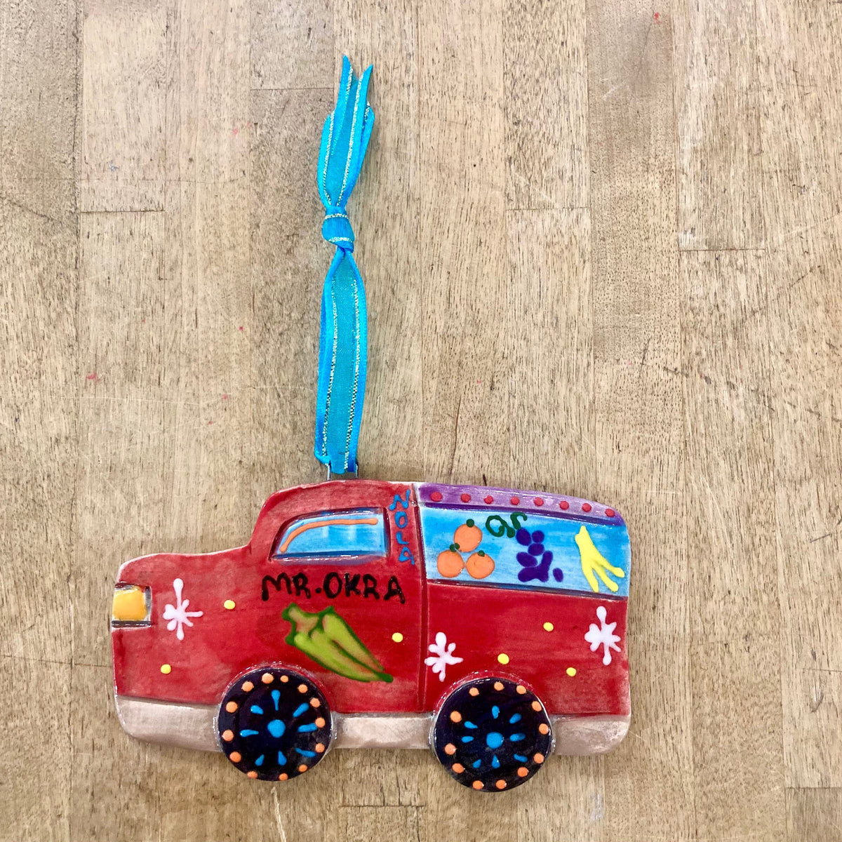 Katie Baldwin Originals Katie Baldwin Originals Mr. Okra Ornament - Little Miss Muffin Children & Home