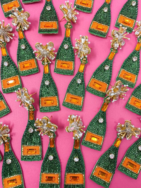 GDL - Golden Lily Golden Lily Champagne Bottle Earrings - Little Miss Muffin Children & Home