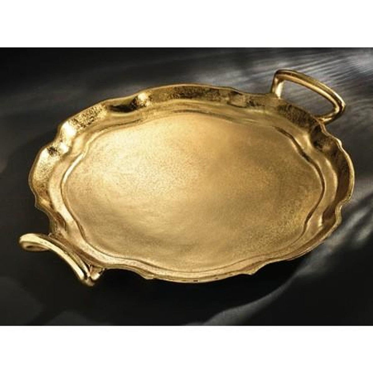India Handicrafts India Handicrafts Round Plate Gold Round Plate - Little Miss Muffin Children & Home