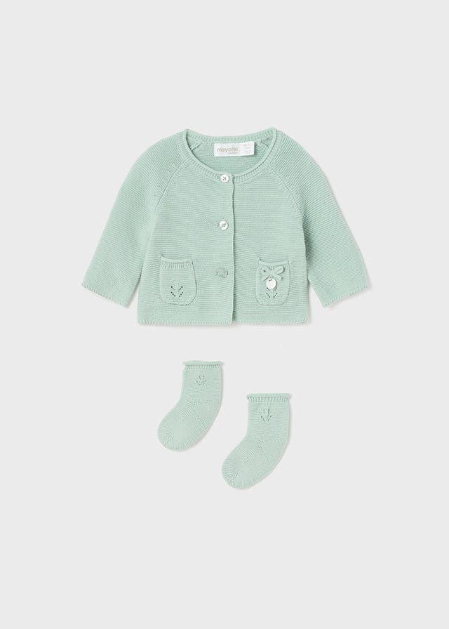 Mayoral Usa Inc Mayoral Knit Cardigan w/ Socks - Little Miss Muffin Children & Home