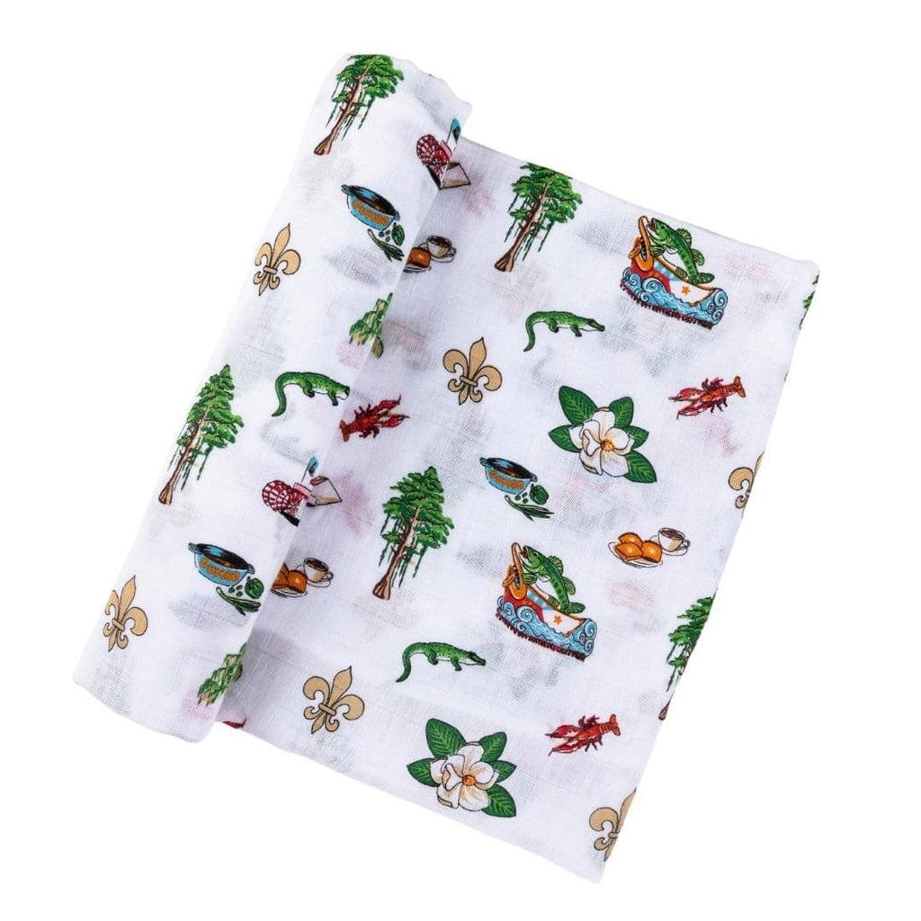 LHT - Little Hometown Little Hometown Louisiana Baby Swaddle Blanket - Little Miss Muffin Children & Home