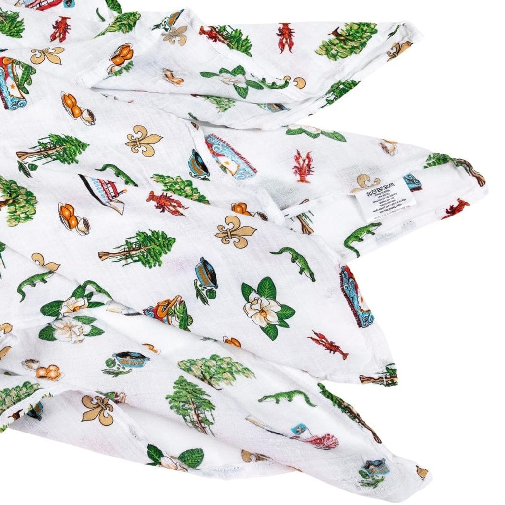 LHT - Little Hometown Little Hometown Louisiana Baby Swaddle Blanket - Little Miss Muffin Children & Home